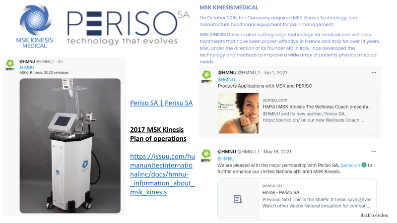 RespectfulNoleg's tweet photo. $HMNU THIS IS GOING TO BE HUGE! 

SUISSE DPI GmbH, HMNU's partner on the BCPE Token is also linked to https://t.co/a4RyWMkYgI who is HMNUs distributor/manufacture for their medical division. The President of Periso is a part of the BCPE token team. https://t.co/Dtpns4n9Xb