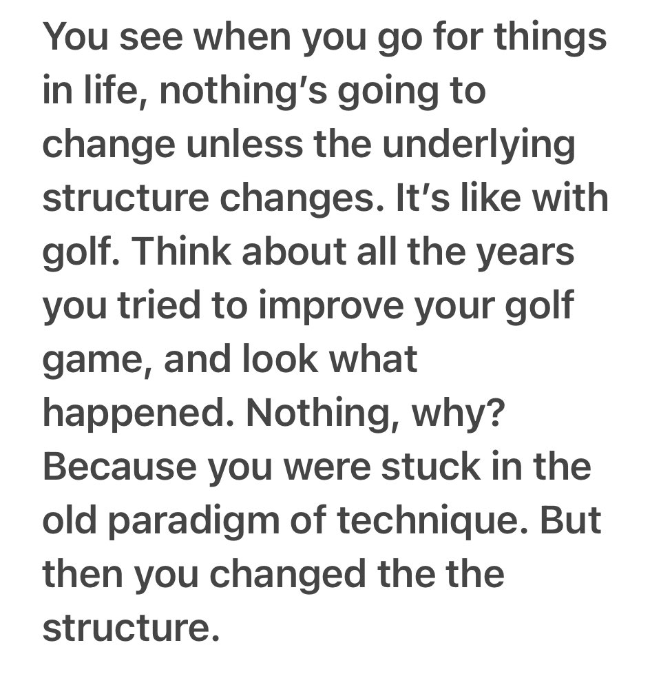 SHGolfPerform's tweet image. Nothing is going to change unless the underlying structure changes.