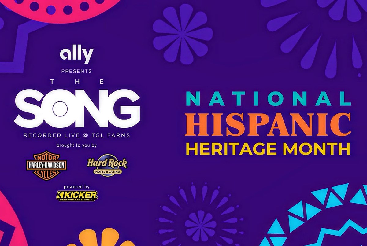 GET READY FIRST Season IV of #TheSongTV celebrating #hispanicheritagemonth FEAT. @RudyPerezMusic @Daniel_SuarezG @JulioJrOfficial tv host @krista_marie @enriqueiglesias @JulioIglesias @pitbull @TeamTrackhouse By: @Ally @harleydavidson @hardrockhotels @kickeraudio @FarmsTgl