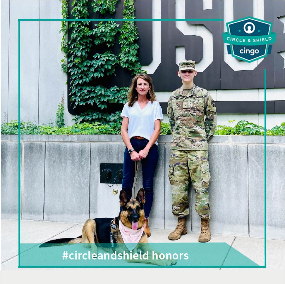 CingoHome's tweet photo. For September, Cingo honors Project K-9 Services with our Circle &amp; Shield award. Based in Brunswick, GA, Abigail Harrington and her team help veterans care for their service animals.
https://t.co/N2fgUBOIkt
#circleandshield #communityservice #veterans #servicedog https://t.co/SwP0TMkOFk