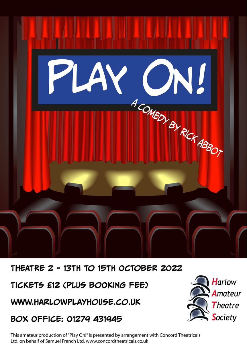 HATS_Harlow's tweet photo. It’s a busy month of #theatre for us at HATS. Two very different shows. Get your tickets today from https://t.co/J7CxV94waO #Harlow #essex #comedy #kneesup #dingdong #cockney https://t.co/ezWVeRt5Nj