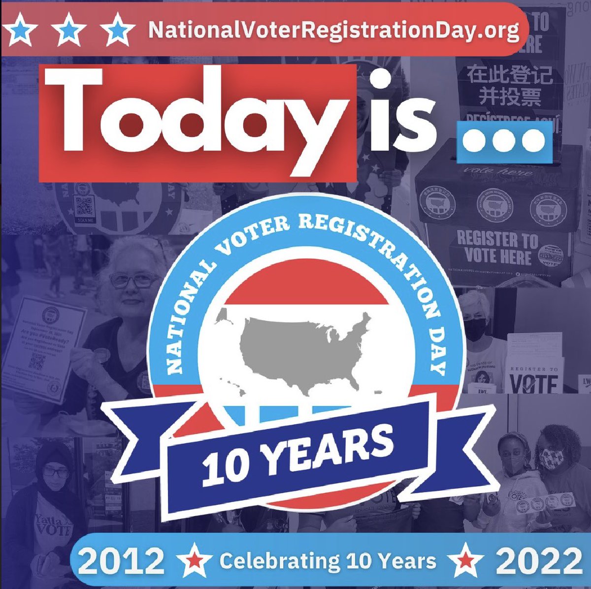 It’s #NationalVoterRegistrationDay! Our voices and our votes matter. Take 30 seconds to register to vote, check your registration status, or find a registration event on or offline near you! NationalVoterRegistrationDay.org #VoteReady @AthleteAlly