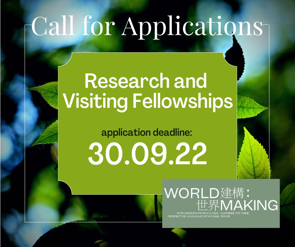 We have a call for applications for research and visiting fellowships for scholars at Joint Center for Advanced Studies.
For more information visit our website: carsoncenter.uni-muenchen.de/news/news_even…
#envhum #applications #envhist #fellowship
