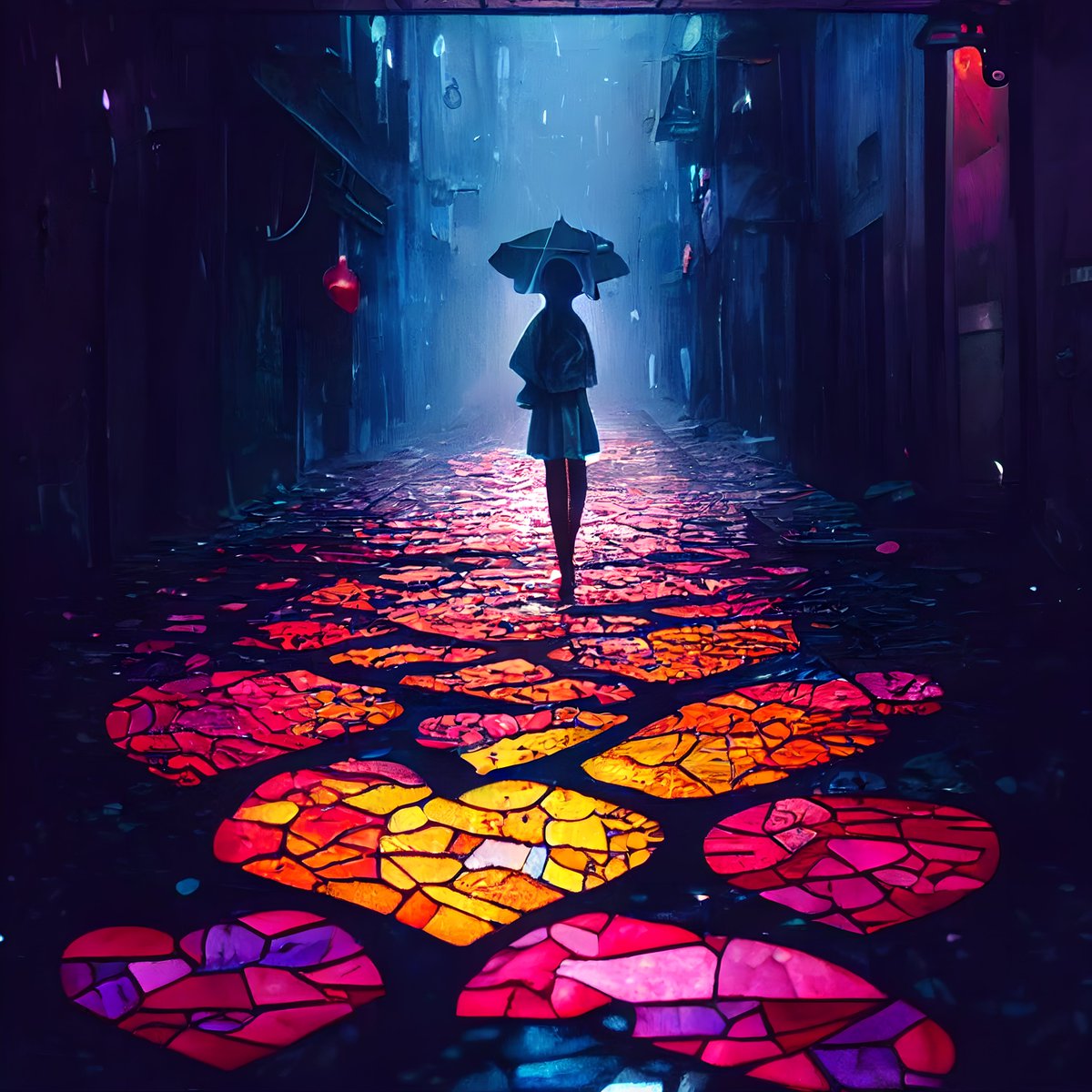 Doc_AI_Artist's tweet photo. "Walk through stained-glass streets"

Made with #midjourney #AIart #aiartist #mood #vibe #inspiration #aesthetic #beautiful #daily #Motivation https://t.co/A7gXtlXQPG