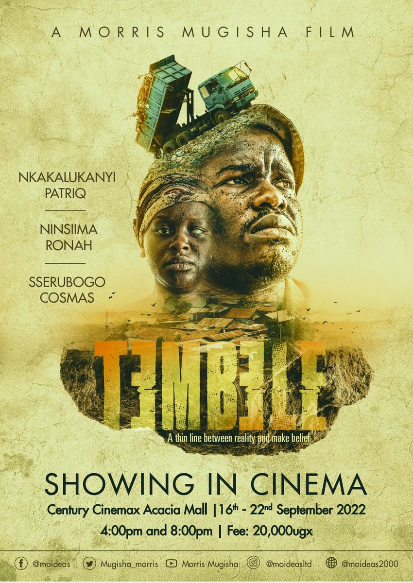 Dear Ugandans this Ugandan movie “Tembele”is at the pre-selection stage to be nominated in the oscars. Its possible to bring the Oscar Award to UG for the first time. All we have to do is tweet these two hastags. Lets try #TembeletotheOscars #UgandaTotheOscars