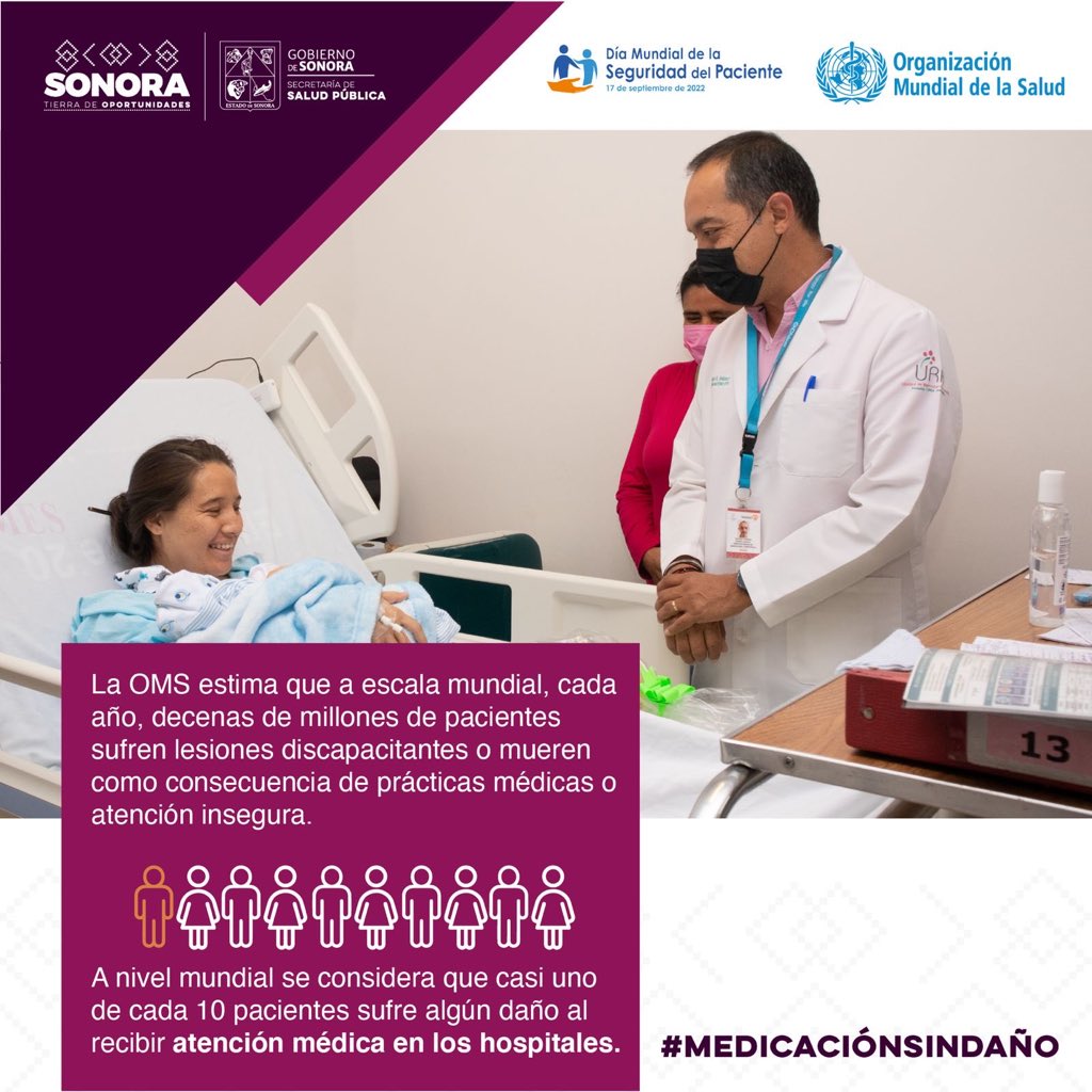 RPachecoE's tweet photo. Día Mundial de la Cultura de la Seguridad del Paciente: “Por una Medicación Segura”
#MEDICACIÓNSINDAÑO https://t.co/OOdwTpIcSl