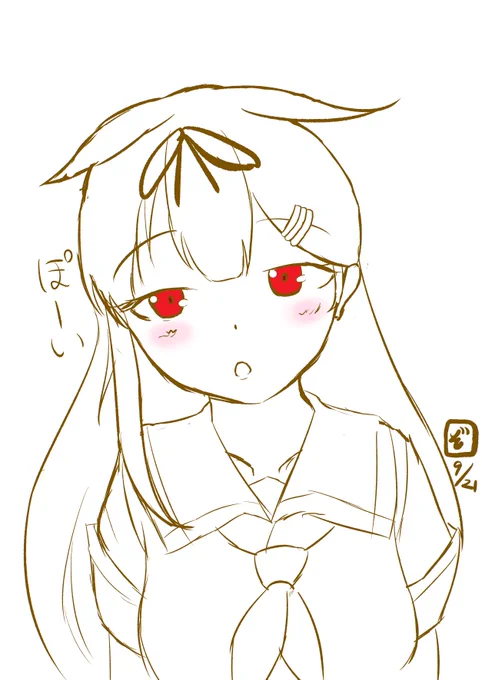 #艦これ版深夜の真剣お絵描き60分一本勝負#艦これ版真剣お絵描き60分一本勝負_20220920poi 