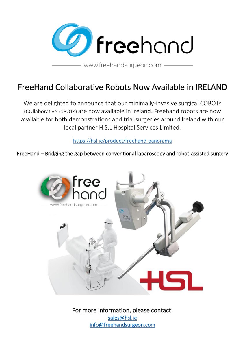 FreeHand Collaborative Robots Now Available in IRELAND