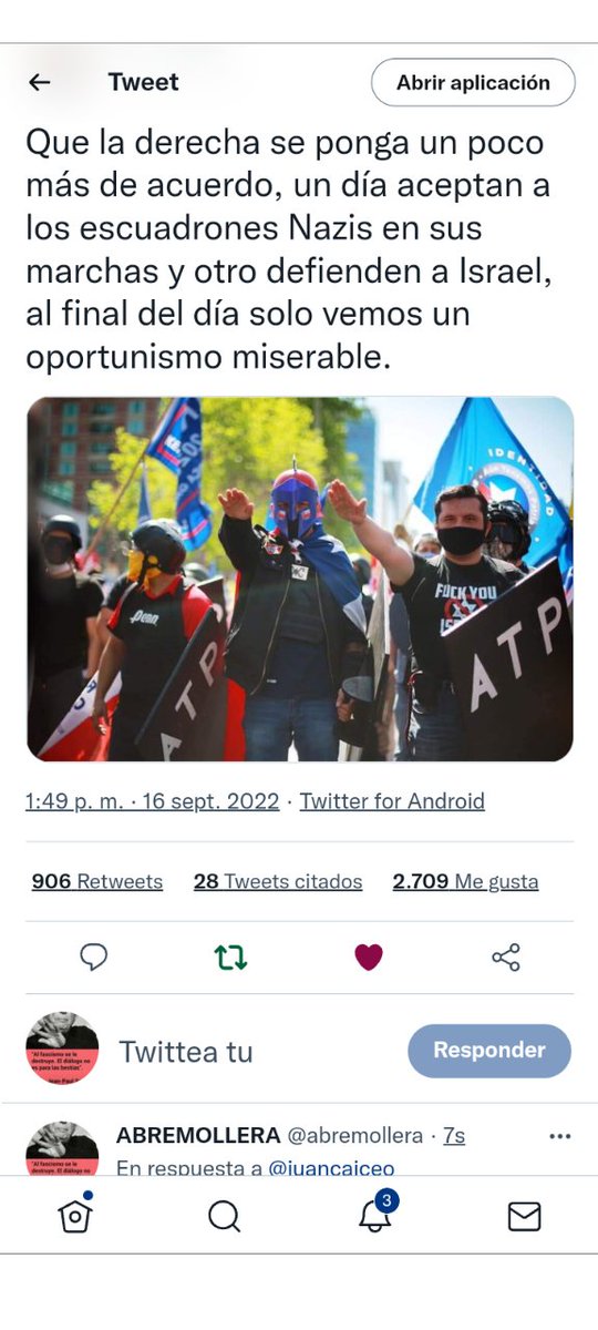 abremollera's tweet photo. @ivan_vitta Con este gob inepto, sin convicciones, confuso y COBARDE de @gabrielboric y la Concerta SD la derecha neolib-colonizada, el nazi-fascismo @PRChile y sus sub-contratado$ amarillos DC-SD tienen "vía libre" 👽💩🤐🤮 @camila_vallejo @danieljadue @freddy_stock @Morita_mora2021 @ggohom https://t.co/MyHZ2kayRC