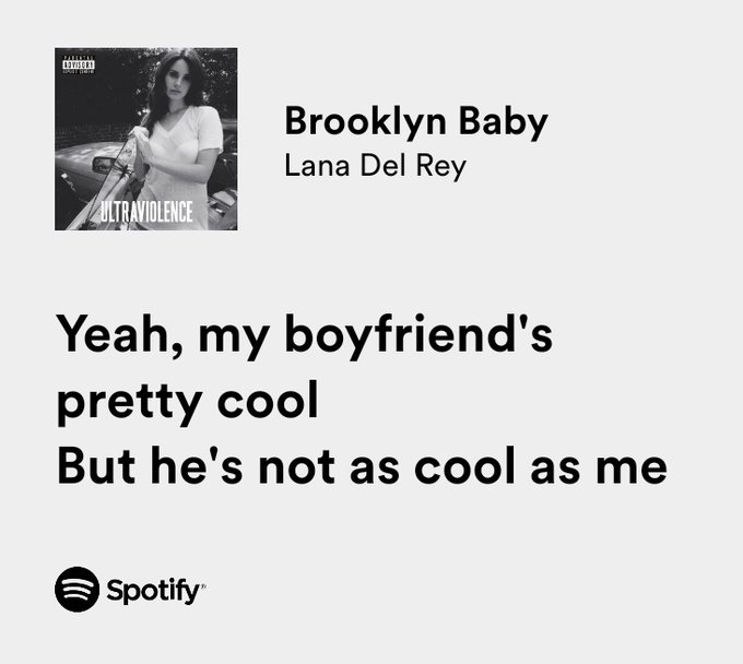 thesadbaby's tweet photo. lana del rey / brooklyn baby https://t.co/uQeWcF4zWX