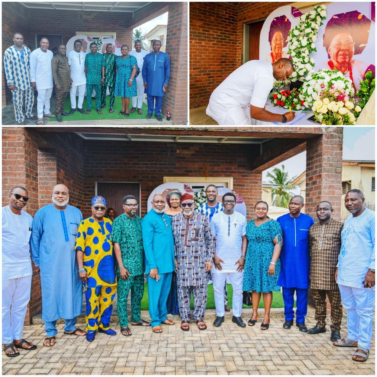 A shortwhile ago, 
In Ibadan Mega City to commiserate with Mr. Gov on the demise of his mom! #NMAOndoState #changingthenarrative 
ON GOD ALONE!