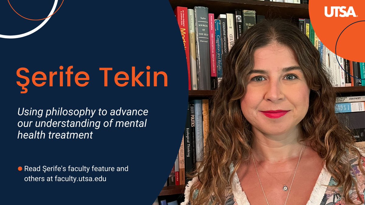 UTSA Faculty Center (@utsafacultycntr) on Twitter photo #UTSAFaculty and Medical Humanities Program Director Şerife Tekin (<a href="/TheBusyOwl/">thebusyowl</a>) is working to advance our understanding of mental health by exploring the philosophy and ethics that naturally intertwine with science, research, and medical treatment: provost.utsa.edu/news/2022/09/s… #UTSAFaculty and Medical Humanities Program Director Şerife Tekin (<a href="/TheBusyOwl/">thebusyowl</a>) is working to advance our understanding of mental health by exploring the philosophy and ethics that naturally intertwine with science, research, and medical treatment: provost.utsa.edu/news/2022/09/s…