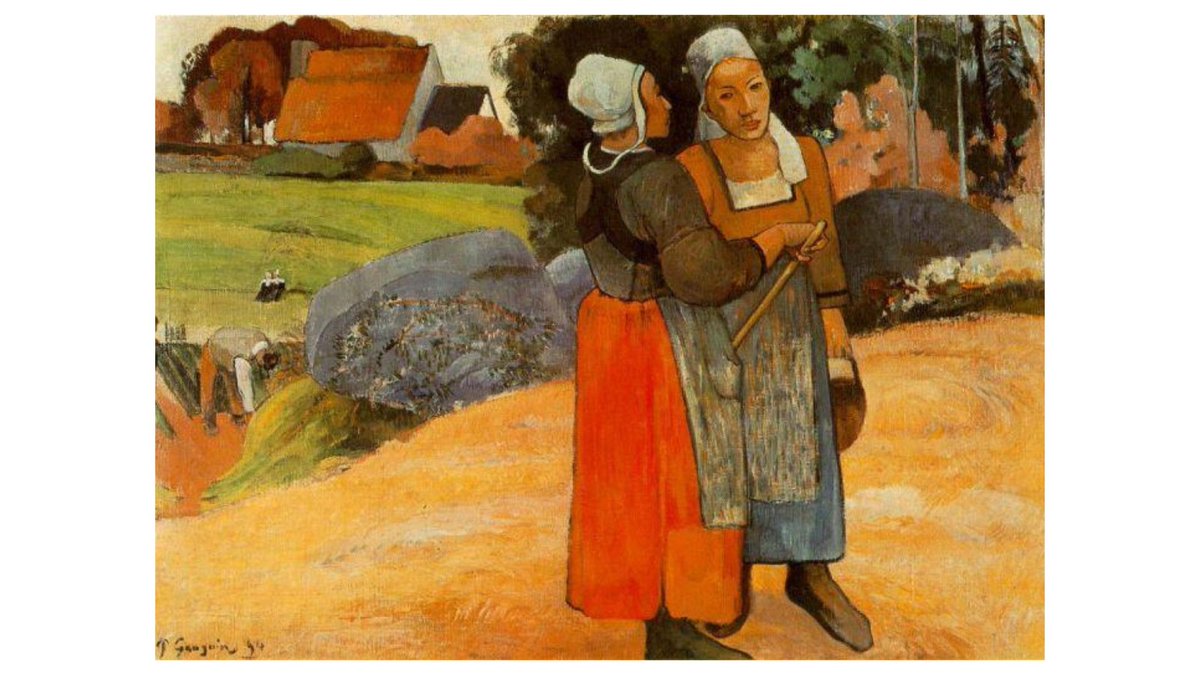 ArtCert_Experts's tweet photo. Paul Gauguin – Breton Peasant Women – 1894 – Musee d’Orsay
Obviously, he still had Tahiti in mind when he returned to France because he gave Polynesian faces to these Breton women.
#paulgauguin #paulgauguinart #paulgauguinmuseum #art #painting #artwork #artexperts #painter https://t.co/qwGPJbqX2N