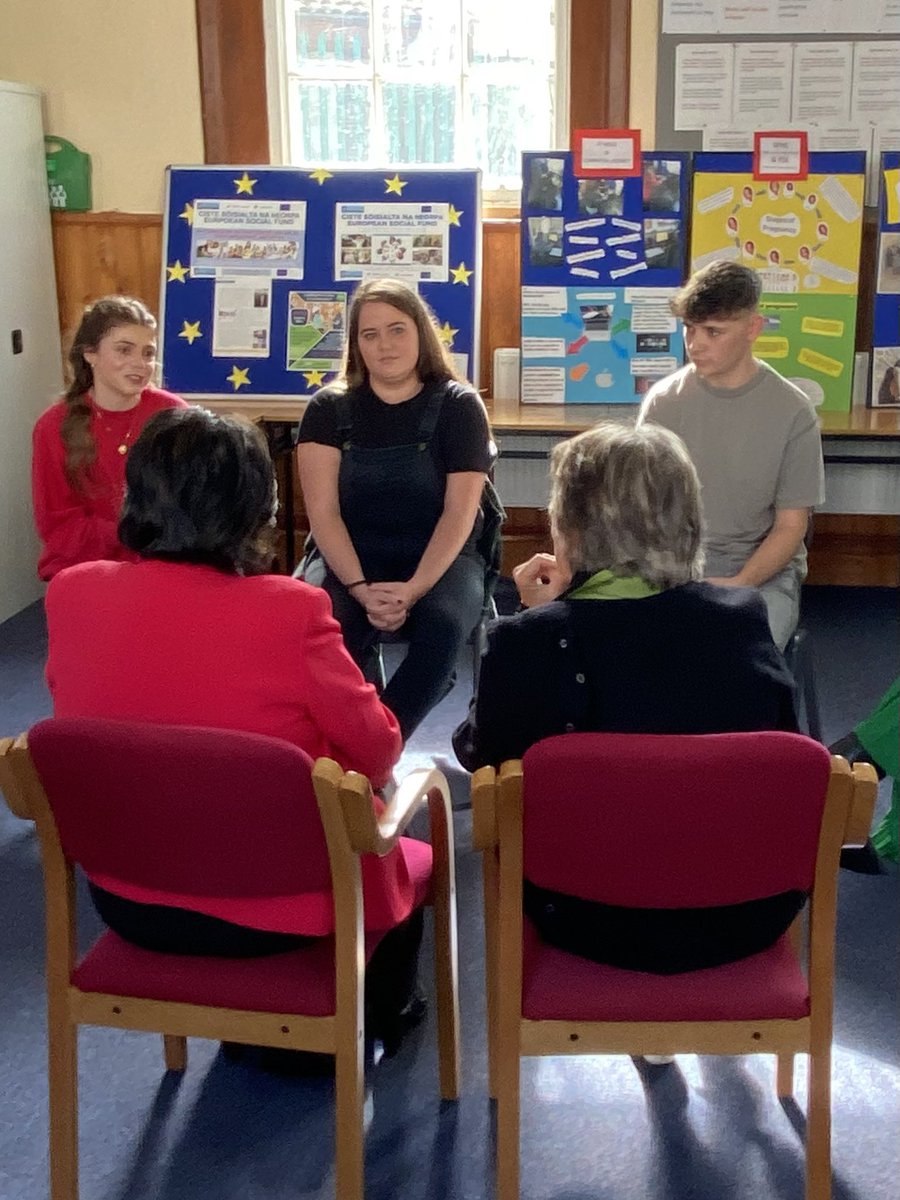 Inspiring event today in <a href="/ddletbYR/">Youthreach Dublin & Dun Laoghaire ETB</a> with Commissioner <a href="/ElisaFerreiraEC/">Elisa Ferreira</a> meeting and hearing from amazing young people, describing their journeys and pathways into success. Huge congratulations to all involved for such commitment, dedication and creativity! #Youthreach #ThisisFET