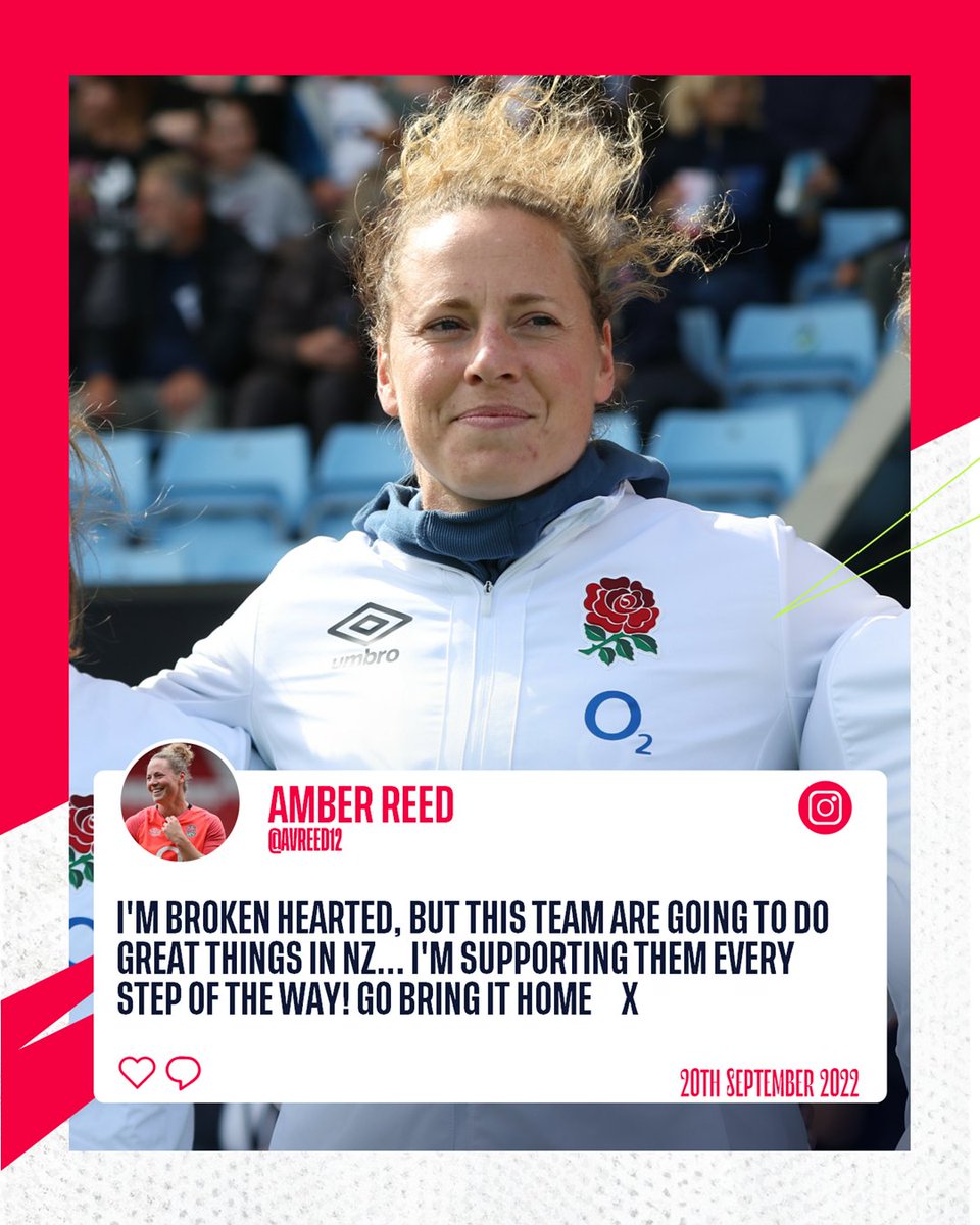 A classy message from a classy player 💬

<a href="/avreed12/">Amber Reed</a> ♥️

#RedRoses