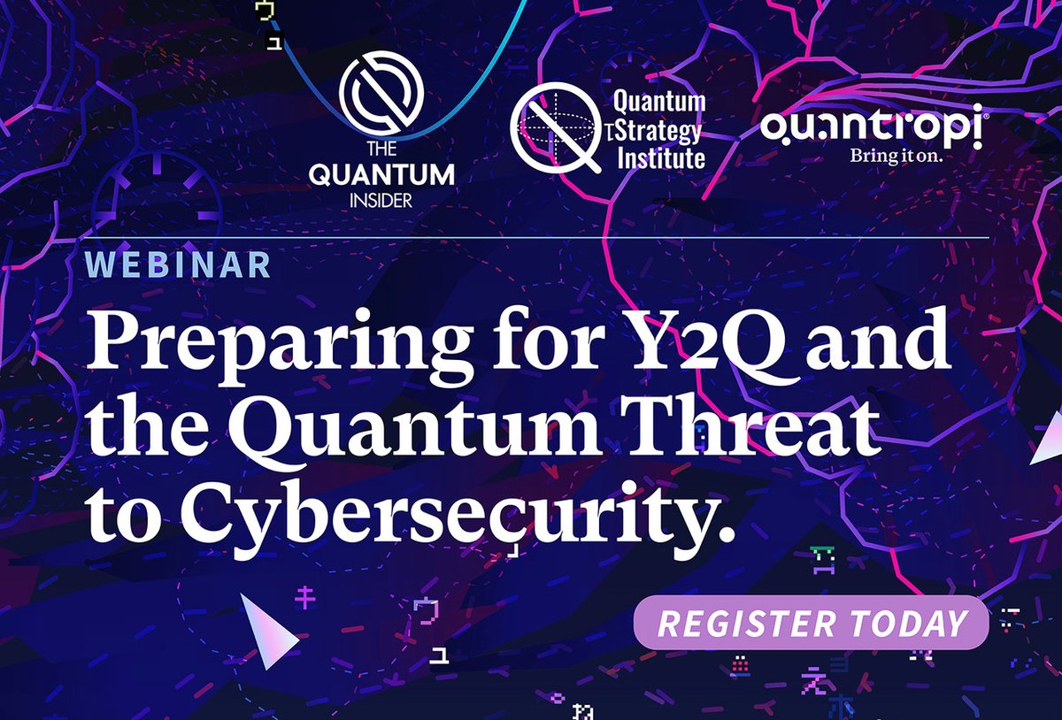 Is your organization prepared for day quantum computers?

Hosted by The Quantum Insider and featuring our
founder and Chair Brian Lenahan and Michael Redding, CTO at Quantropi, will cover the challenges leaders will face. Register now at lnkd.in/geTHm4ct