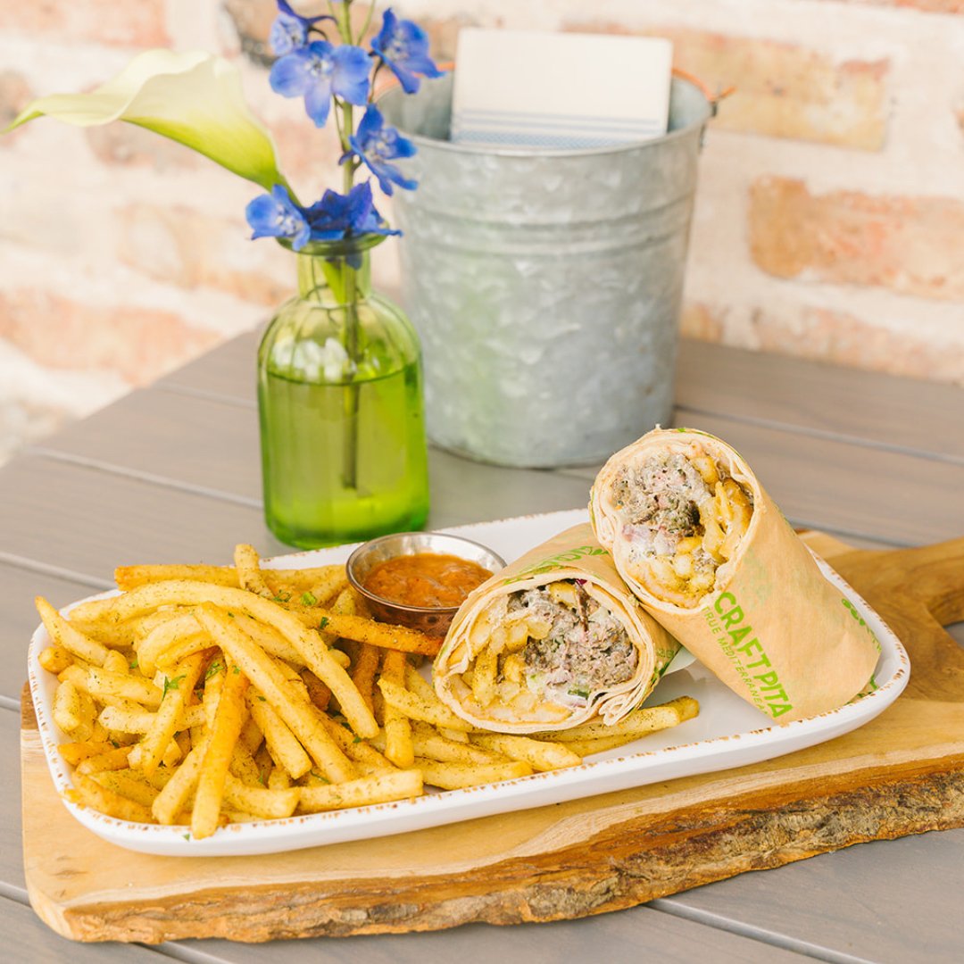 Shawarma Style Chicken Pita 🌯🌯🌯

Enjoy rotisserie chicken shawarma, fries, pickles, and garlic aioli wrapped in a classic Lebanese pita bread. Get this Beirut street food classic today for dine-in, curbside, or delivery. 

#craftpita #truemediterranean #shawarma #lebanesefood