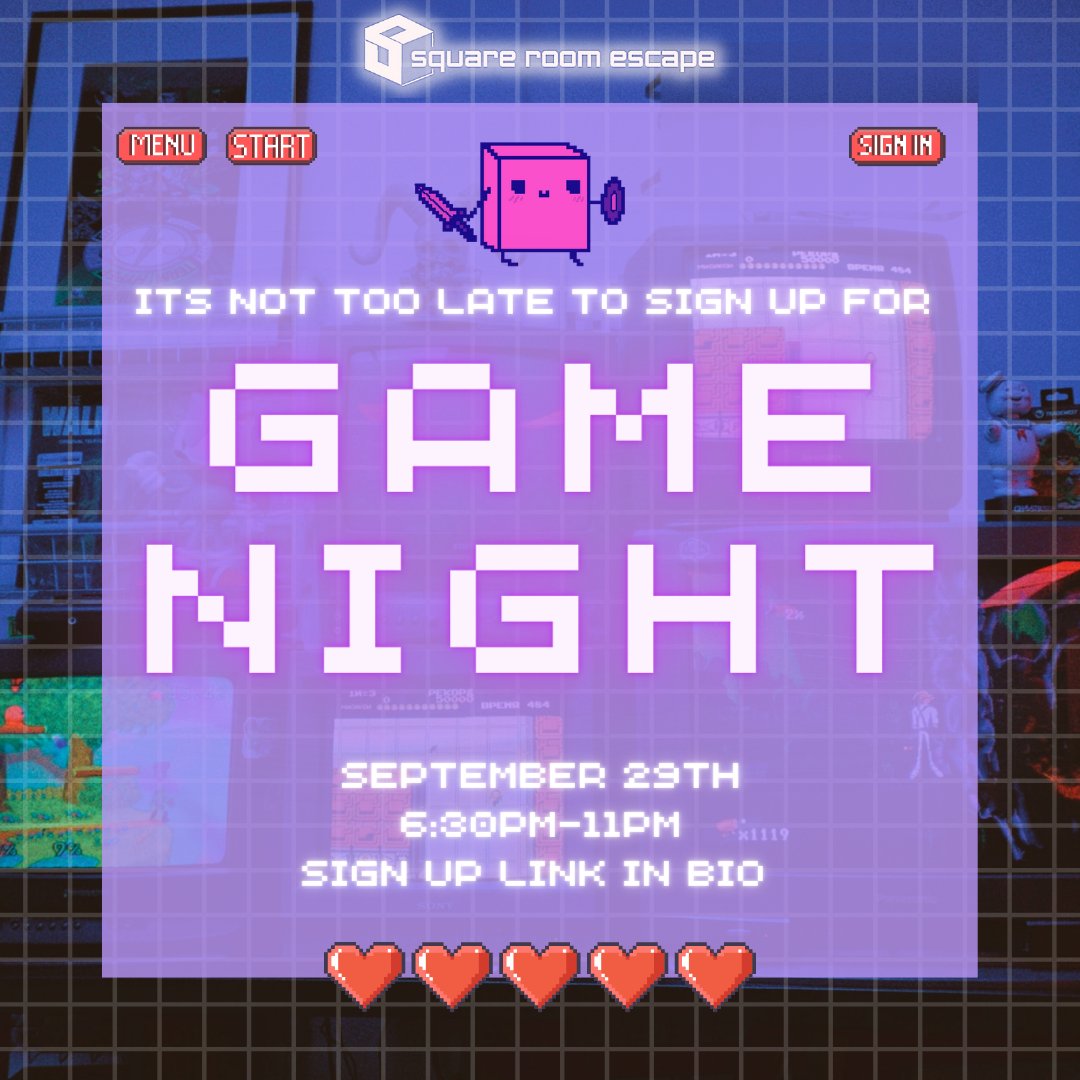 square_escape's tweet image. come hang out with us and play Mario Kart! sign-up link in bio!
#ocescaperooms #socalescape #escaperoom #squareroomescape #gamenight #videogames #boardgames