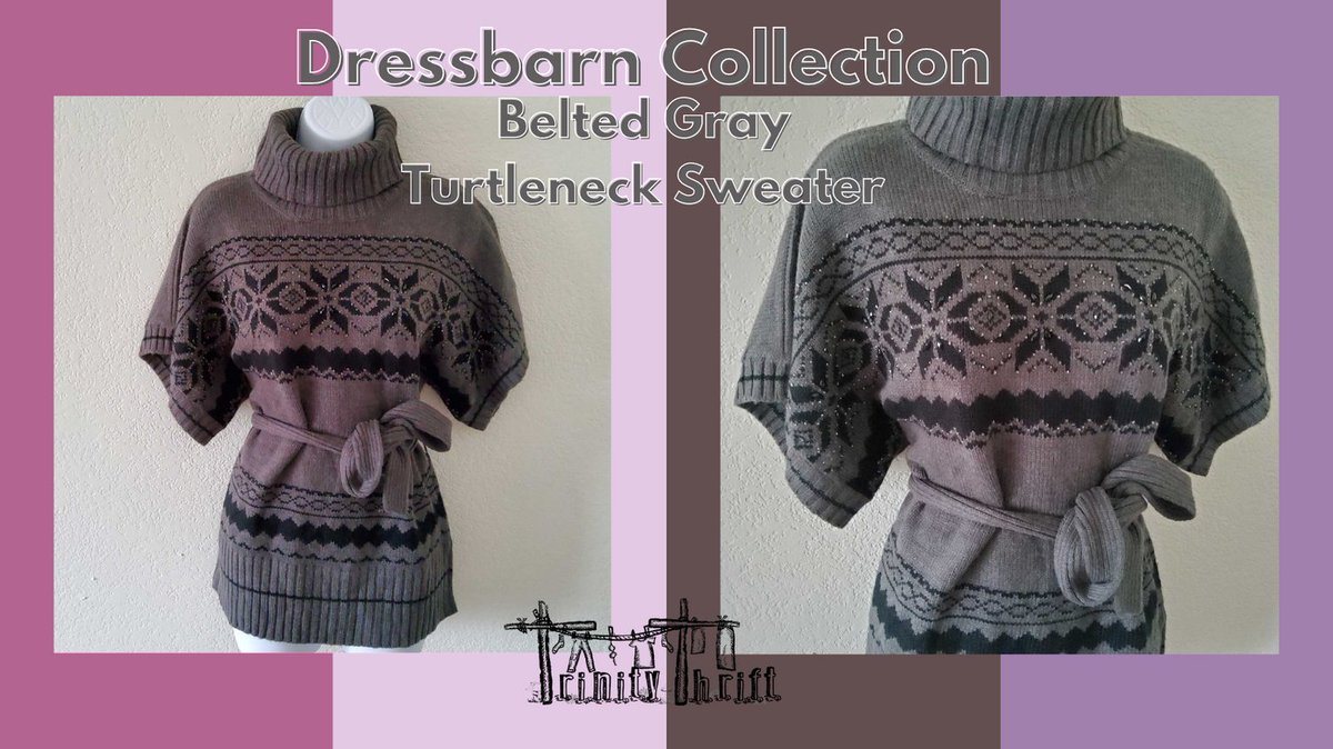 thrift_trinity's tweet photo. Dressbarn turtleneck sweater with waist tie.

https://t.co/RprCOHoT4d

#TrinityThrift #thriftshop #ebay #outfitideas #ootd #budgetclothing #fashioninspiration #onlinedeals #clothes #clothing #sale #style #shopping #shop #boutique #price #tops #sweater #dressbarn #fall #turtleneck https://t.co/YoUkDM0i50