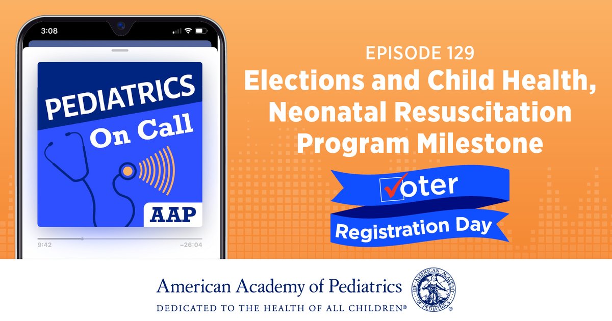 New on the pod- Dr. Deanna Behrens describes the tools pediatricians can use to help their patients and families gain access to important elections. Listen now on #VoterRegistration Day: aap.org/en/pages/podca…