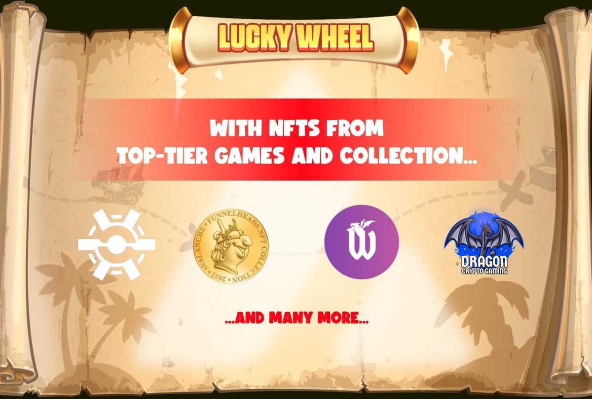 🏴‍☠️ Pirate Lucky Wheel will be an event connecting @PirateMetaVerse with @avalancheavax fam 🔺 🌟 This list keeps on expanding, and me Captain cannot wait any longer to show you our amazing partners 🤝 👉 Join Discord for earliest updates: discord.io/PirateVerse