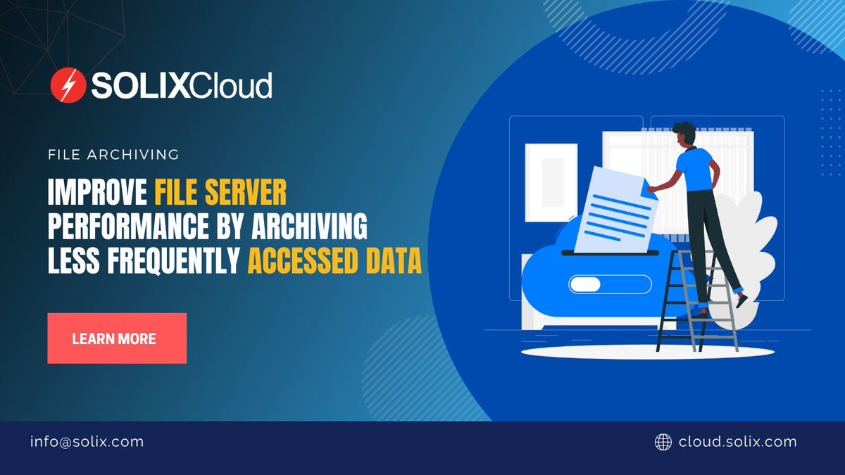 solixbigdata's tweet photo. Learn how SOLIXCloud File Archiving provides a fully managed, centralized, low-cost, secure, and highly available cloud-scale file repository. 👉 https://t.co/oqz1ioy0pK

#manageditservices #lowcost #cloudstorage #secure #filestorage #archiving #cloudscale https://t.co/SlGryTxKRx