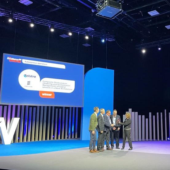 EricssonSoftw's tweet photo. We are excited to share that Ericsson and @Telstra have been awarded a @tmforumorg 2022 Excellence Award for our innovative orchestration solution! 🏆🤝

Learn more on this accomplishment for Ericsson and our partner: https://t.co/DyCEZuT0j4

#TMFDigital #DTW2022 https://t.co/OTEtNKc29u