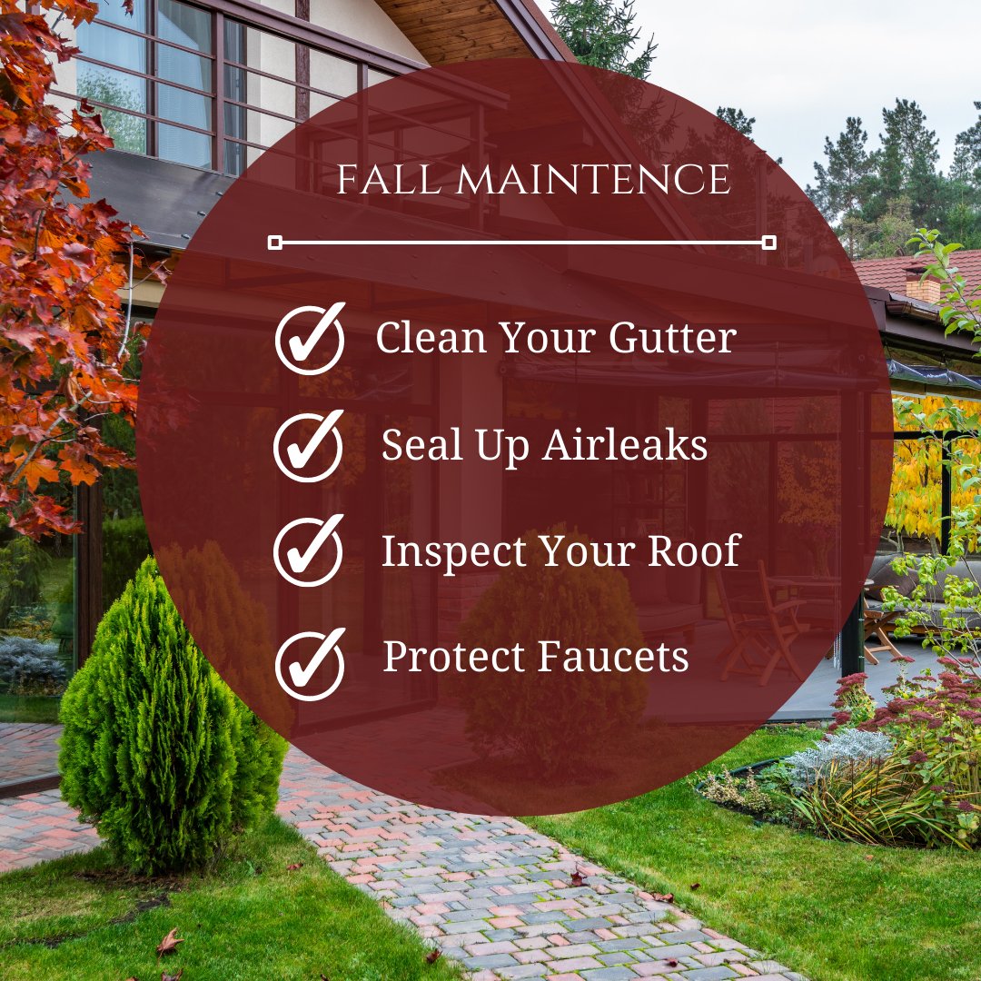 realtormarcher's tweet photo. Fall is coming 🍁 so let us get our homes ready for the fall 😊

#Fall #FallVibes #fallmood #fallbucketlist #fallfavorites #homemaintenance #housemaintenance #hometips #realtor #realestate #mahoganyrealtygroup #maintence https://t.co/0WEXLquPP4