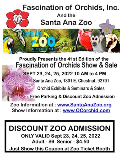 SDOrchids's tweet photo. This weekend is the Fascination of Orchids Show &amp; Sale   #SantaAnaZoo #Orchids https://t.co/UK8wN6h1FC