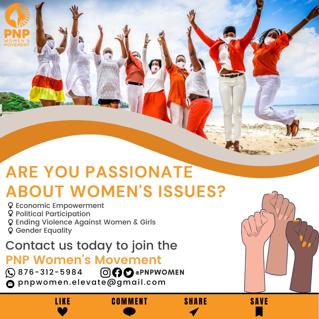 We're expanding the tribe! Join the Movement to ELEVATE the voice, value and dreams of women in your community. Let's #PowerTheDream together 🇯🇲 

Learn more & Register NOW: 
👉🏾 docs.google.com/forms/d/e/1FAI…

#PNPWomen #JamaicaPNP #BreakTheBias #PowerTheDream