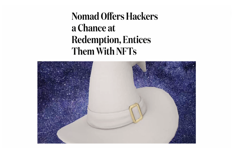 After #hackers stole $190 million in #crypto from <a href="/nomadxyz_/">Nomad (⤭⛓🏛)</a> a 10% bounty was issued for the return of funds. Now, Nomad’s offering #NFTs in a gesture of goodwill—and luckily, they've seen $27 million returned.
 
Learn how they plan to see it through: nftnow.com/news/nomad-off…