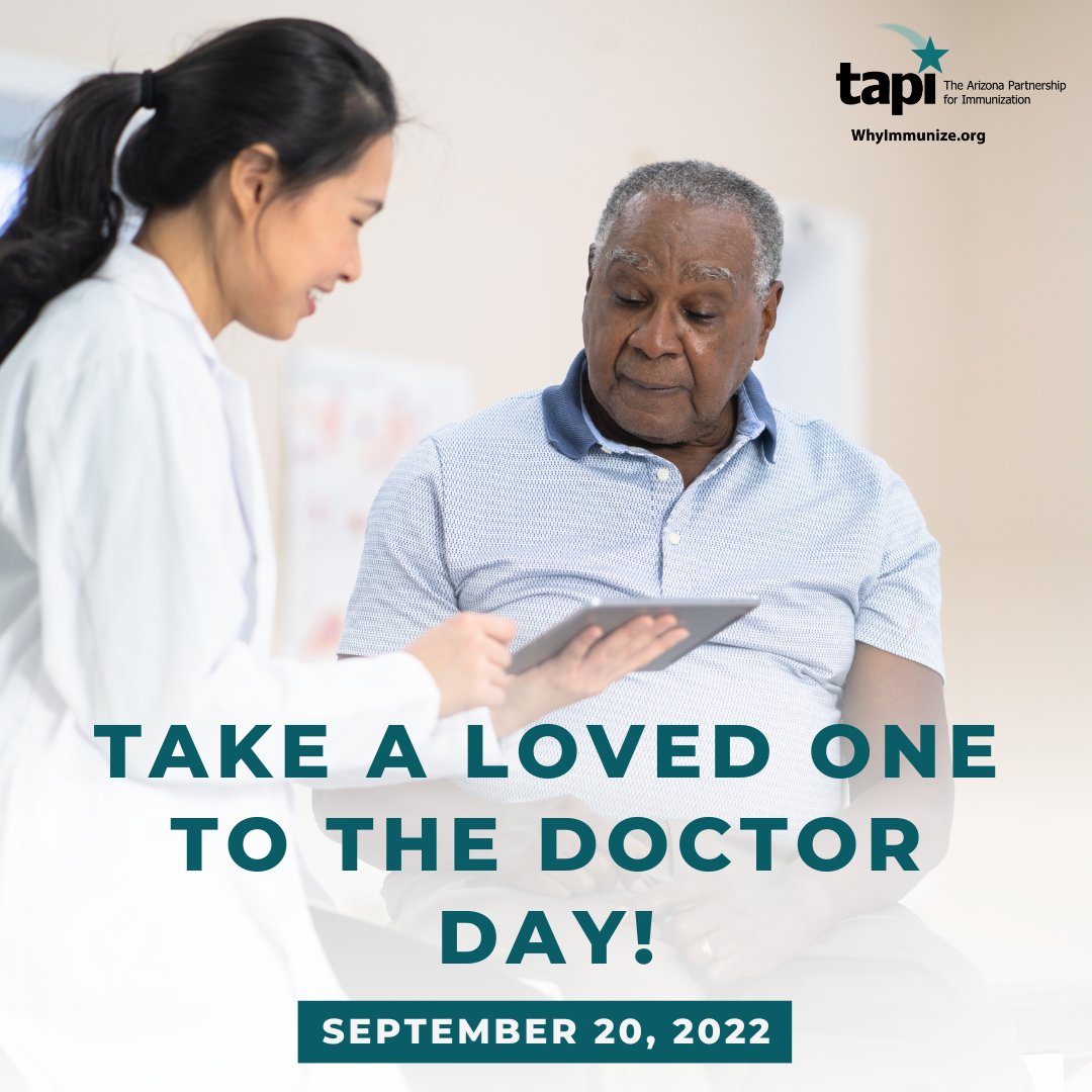 WhyImmunize's tweet photo. Do you have a loved one who could use some encouragement or assistance getting in to see their doctor or healthcare provider? Today is the day to help them schedule that visit! Let the doctor tell them that they need those vaccines for a change! #TakeALovedOneToTheDoctorDay https://t.co/ZaZjnbNeWt