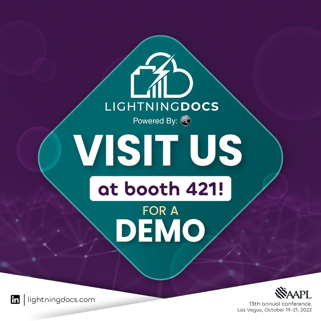 FortraLaw's tweet image. Visit Lightning Docs at booth 421 as they will do demos how customizable and easy to use the system is and of course, to answer all your questions. So come through and see you there! 

#lightningdocs