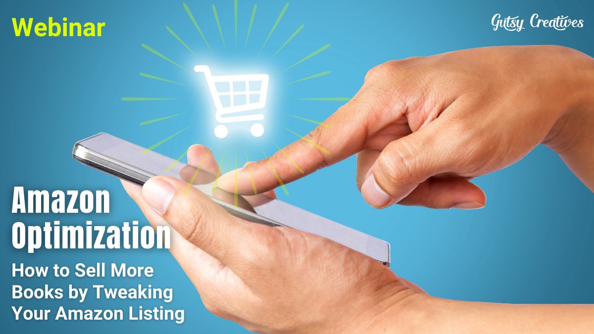 New clinic for #writers! Amazon Optimization – How to Sell More Books by Tweaking Your Amazon Listing
gutsycreatives.com/blog/webinar-a…
#WritingCommmunity