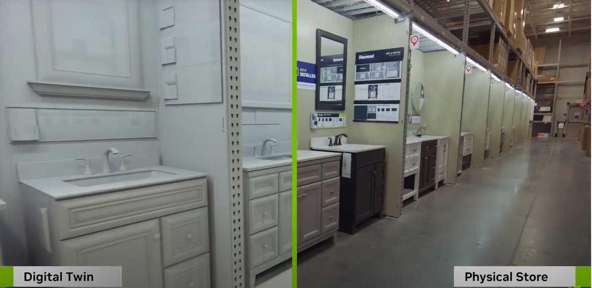xkom_pl's tweet photo. Nvidia #Omniverse - #DigitalTwins technologia symuluje świat fizyczny i odwzorowuje go w świecie wirtualnym. Dzięki temu możemy eksperymentować w danym środowisku niskim kosztem i bez konsekwencji. To idealne rozwiązanie, gdy liczy się bezpieczeństwo 🤓
#GTC22 #ProjectBeyond https://t.co/8q03oXV1CQ
