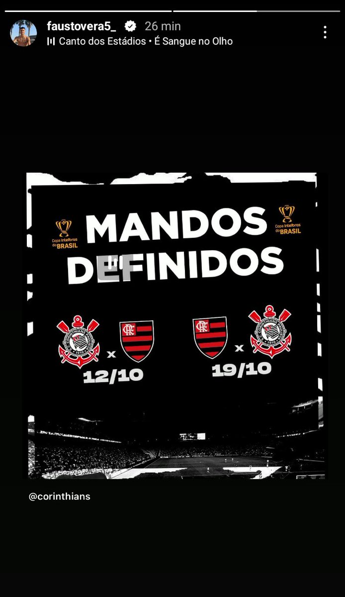 E o Fausto Vera já tá como.

É sangue no olho!