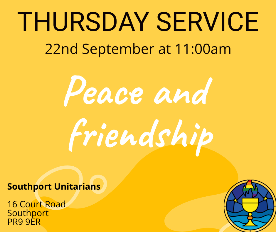 This Thursday, with <a href="/SPortUnitarians/">SouthportUnitarians</a> ...