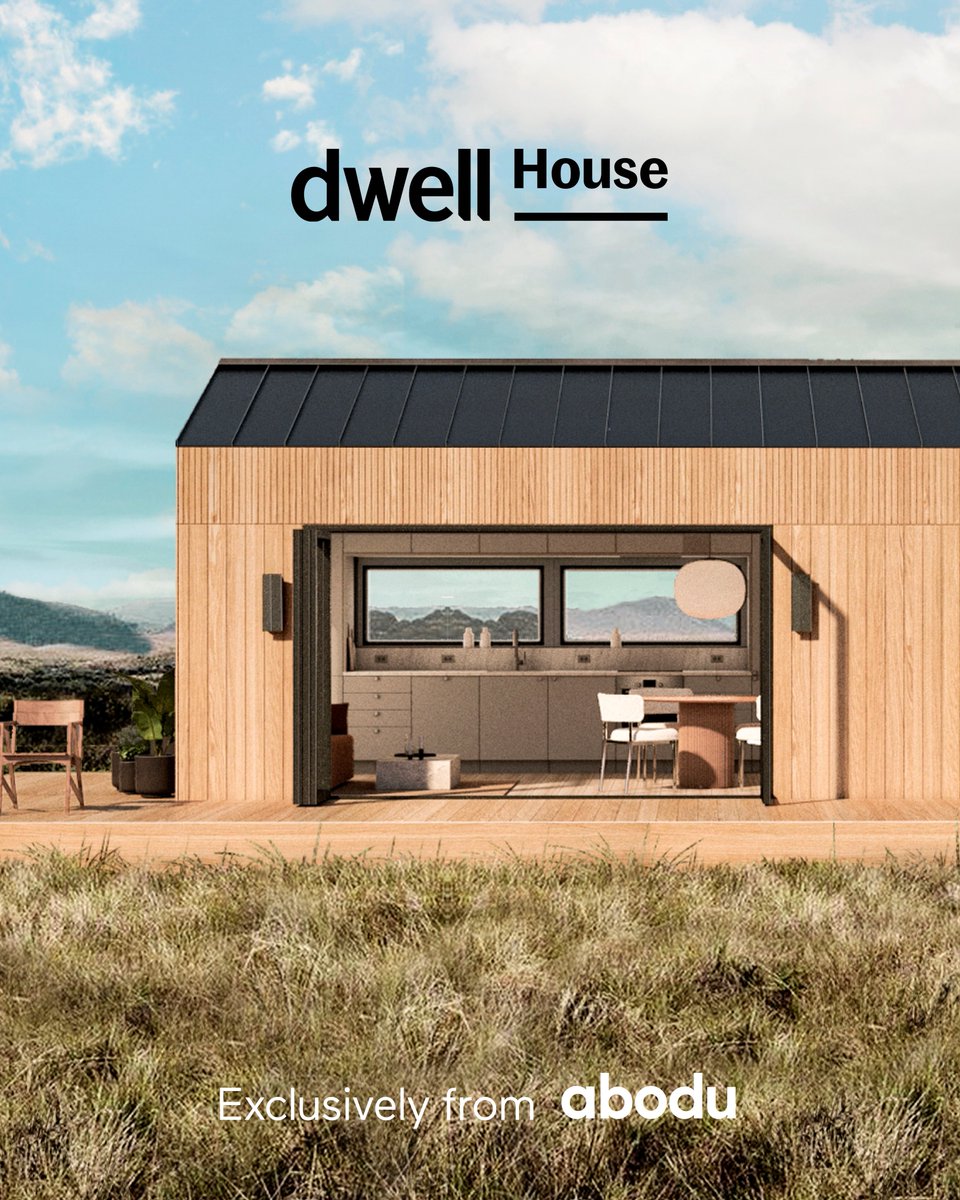 Architecture delivered to your backyard. The Dwell House is here, available exclusively from Abodu. See it now: dwell.com/house