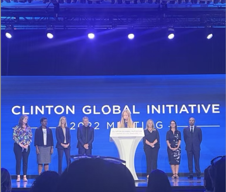 So honored to have our VP of Strategy <a href="/cherireynolds/">cherireynolds</a> sharing this stage with so many visionaries at #CGI2022  to recognize our commitment to #InvestinOxygen #Training #UNGA2022