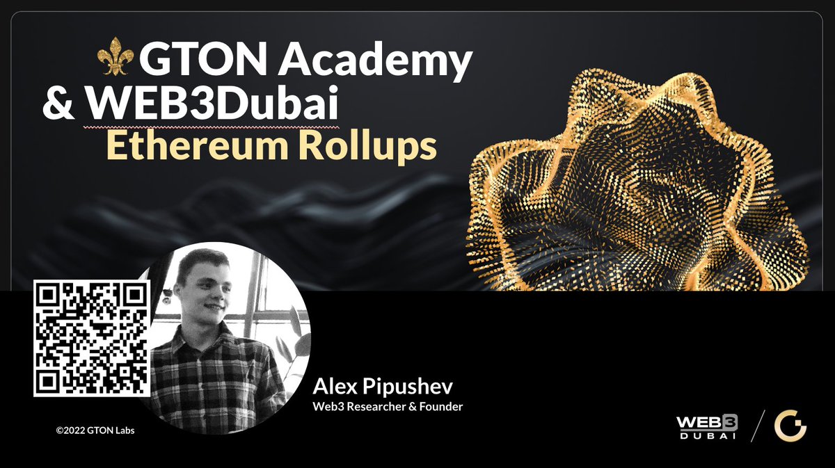 defiant_maxi's tweet photo. L2s have gone a long way to reach the current level of adoption, but the best is yet to come!
Learn how #L2s scale #Ethereum, how they differ, how #GTONNet changes the blockchain landscape and much more at a meetup held by @Web3Dubai at @DIFC
https://t.co/VB3BRZOYt3 https://t.co/A9xmYlf0A7