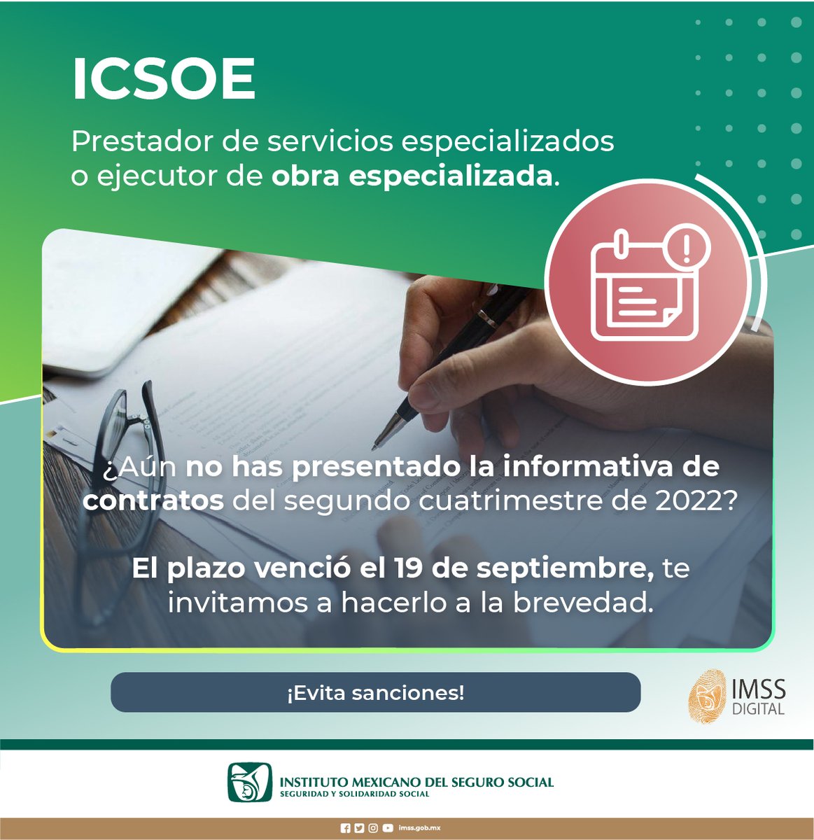 imssdigital's tweet photo. ¡Hazlo cuanto antes! 
#ICSOE https://t.co/sW9BnqBr5p
