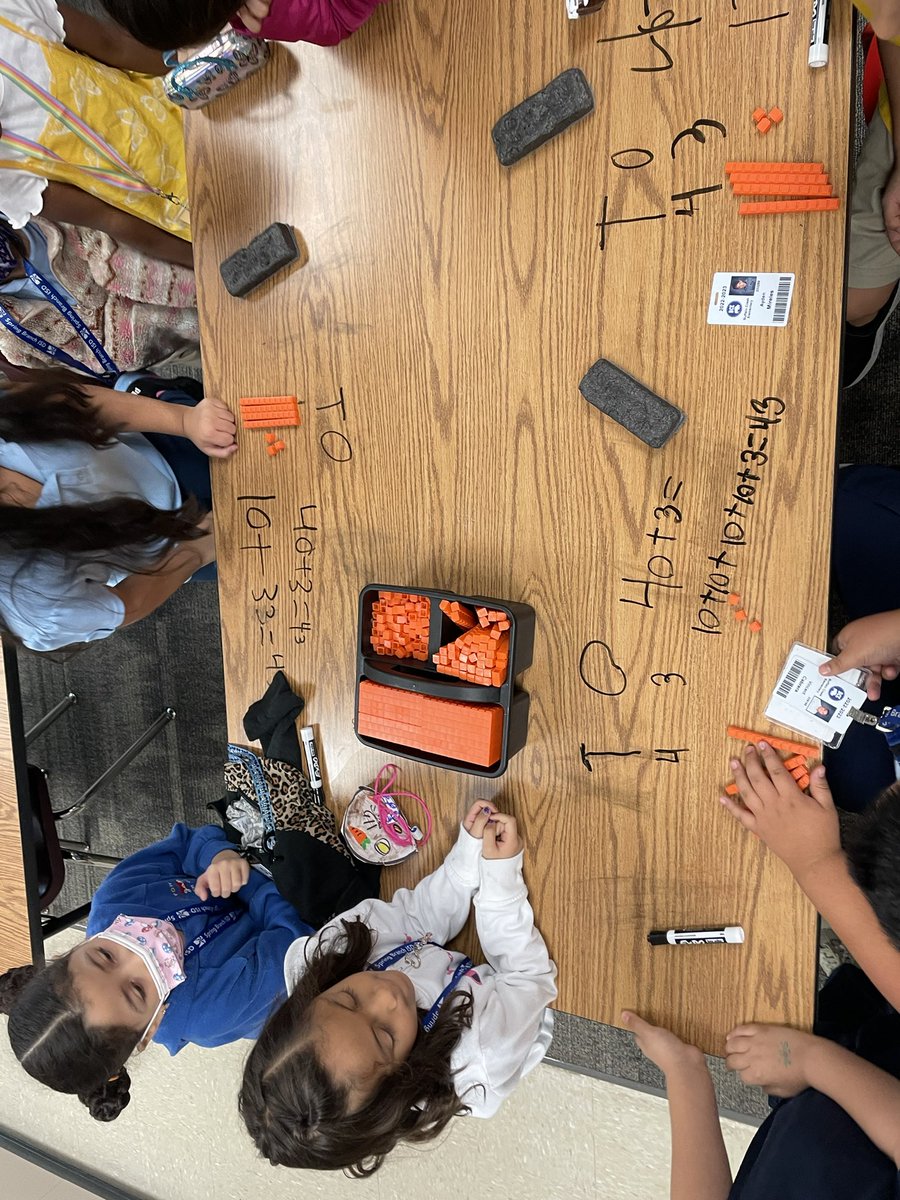 MrsDeHart7's tweet photo. Children are the greatest teachers. It makes this teacher heart happy to see them explore numbers &amp; then teach each other about it! @Buffalo_Creek1 https://t.co/e06DAQcx6i