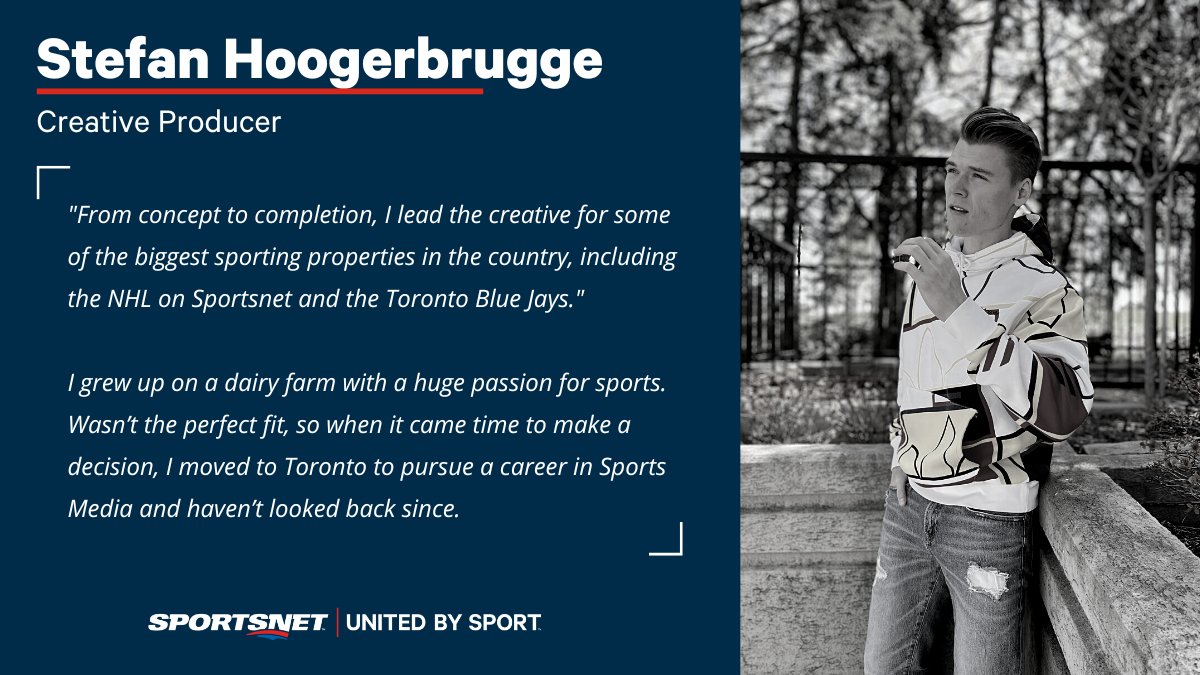 SportsnetPR's tweet photo. 📸 Spotlight On @TheHooger

"Over my 10-year career, I’ve produced a lot of work that I’m very proud of, but this is one of the first promos I produced. It was a real "I can do this moment" and to this day it gives me chills."

📽️ Hooked on a Feeling
🔗 https://t.co/a3MY3mvgYM https://t.co/ArsgHsFVKr