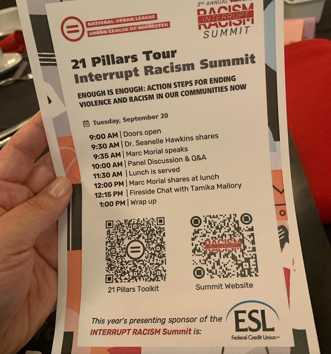 TheGRHF's tweet photo. Part of our team is attending the Urban League of Rochester’s @urbanleagueroc 3rd Annual #INTERRUPTRACISM Summit! https://t.co/0po9HXtkAO