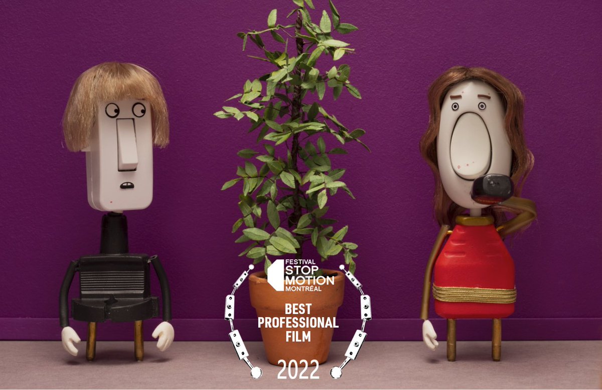 INGLORIOUS LIAISONS by Violette Delvoye and Chloé Alliez awarded as Best professional short at Festival Stop Motion Montréal <a href="/StopMoMontreal/">Stop Motion Montreal</a>. This festival rocks❣️🔥🙏 #StopmotionForever