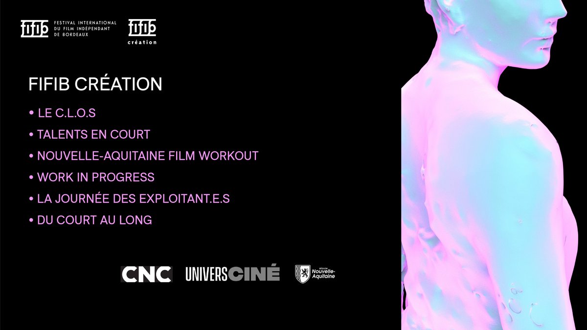 fifib33's tweet photo. {FIFIB CRÉATION}
Dispositif Le C.L.O.S., concours NAFW, Talents en Court, Journée exploitants au cinéma Jean Eustache, Carte blanche à l’@AssociationACID, Pitch des Associations à la Méca
#FIFIB2022 @NvelleAquitaine @ALCA_NAquitaine https://t.co/RSxEZ0nLlE