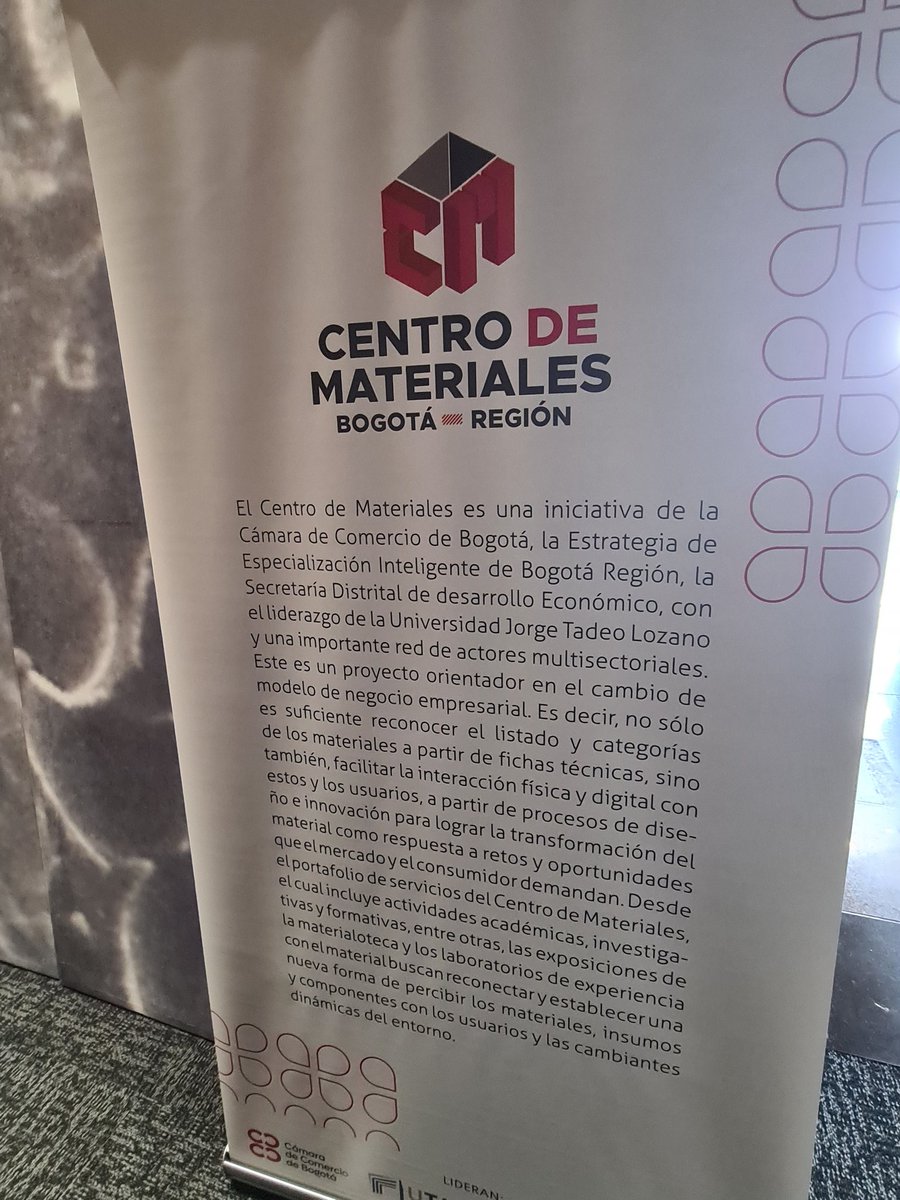 dgomez6's tweet photo. En este momento en visita guiada del #CentroDeMateriales con la @Utadeo_edu_co en el marco de la Jornada para el crecimiento de tu negocio @camaracomerbog #ClusterCCB https://t.co/sGZ3NDZKlI
