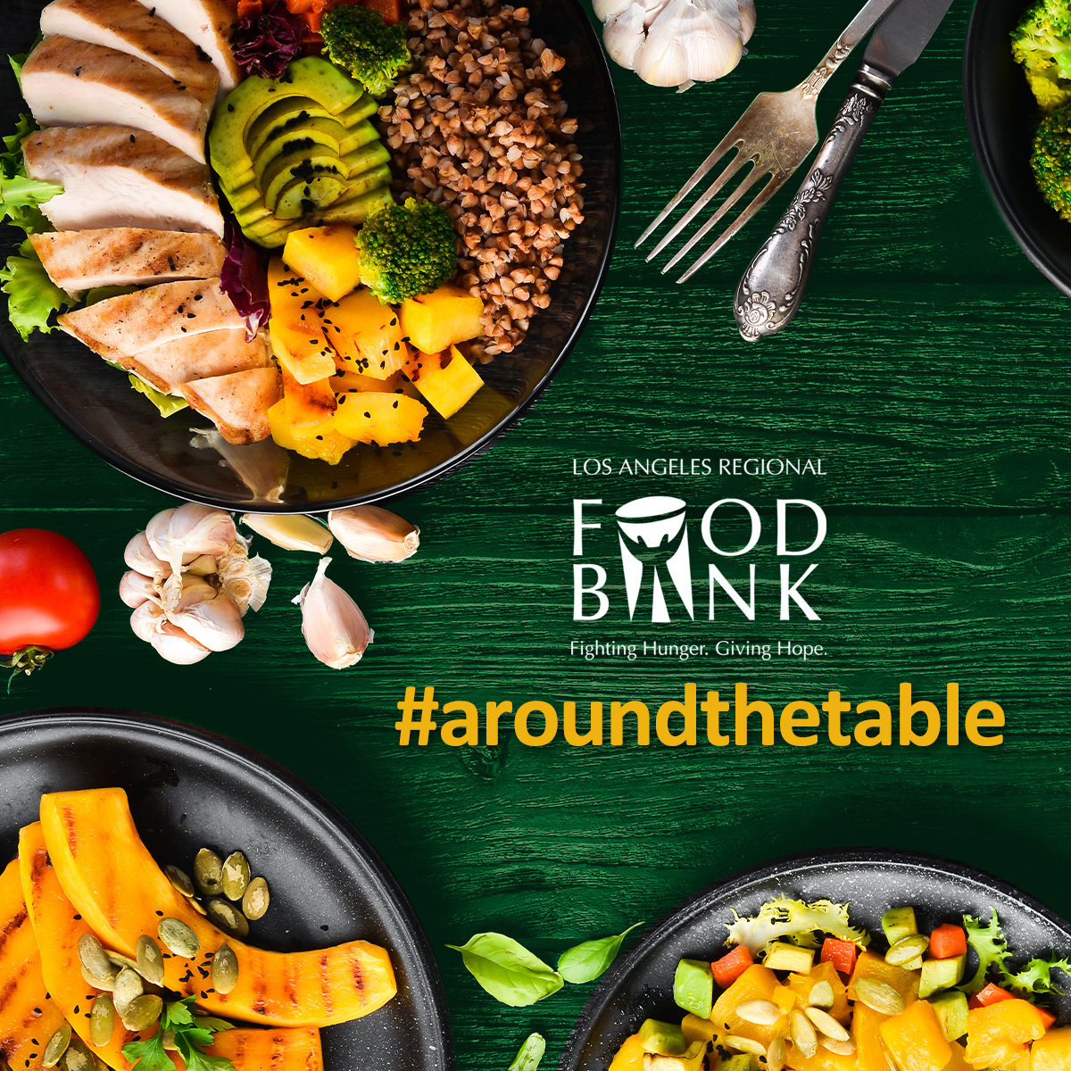 LAFoodBank's tweet image. Everyone deserves to have a seat and healthy food around the table. Join the Food Bank and our supporters for #AroundtheTable to help ensure that food-insecure families can access the nutrition they deserve: LAFoodBank.org/stories/around….