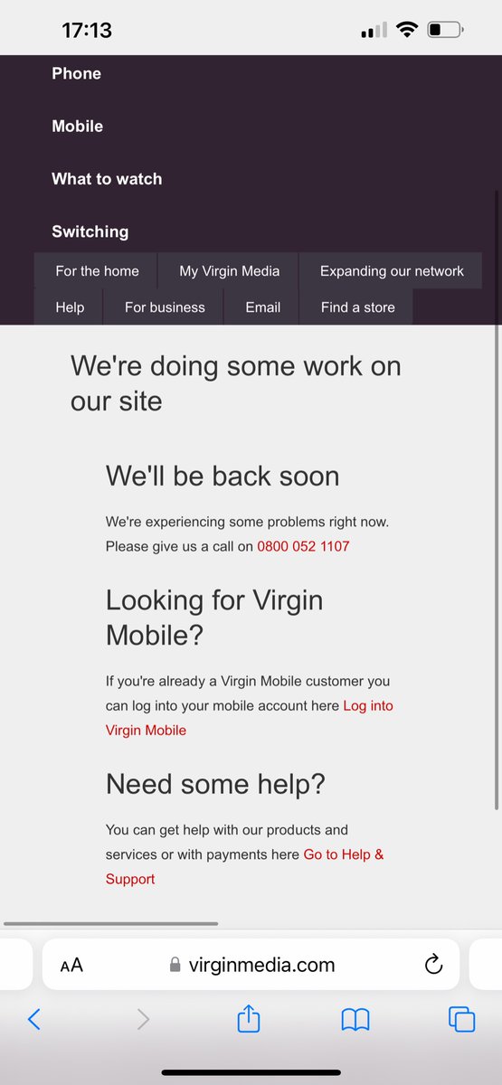 LucyGilbs's tweet photo. @virginmedia Cannot even make a complaint and take this further as your website is down. Would someone please contact me so this can be resolved as it is unacceptable. https://t.co/ccUpjX5mth