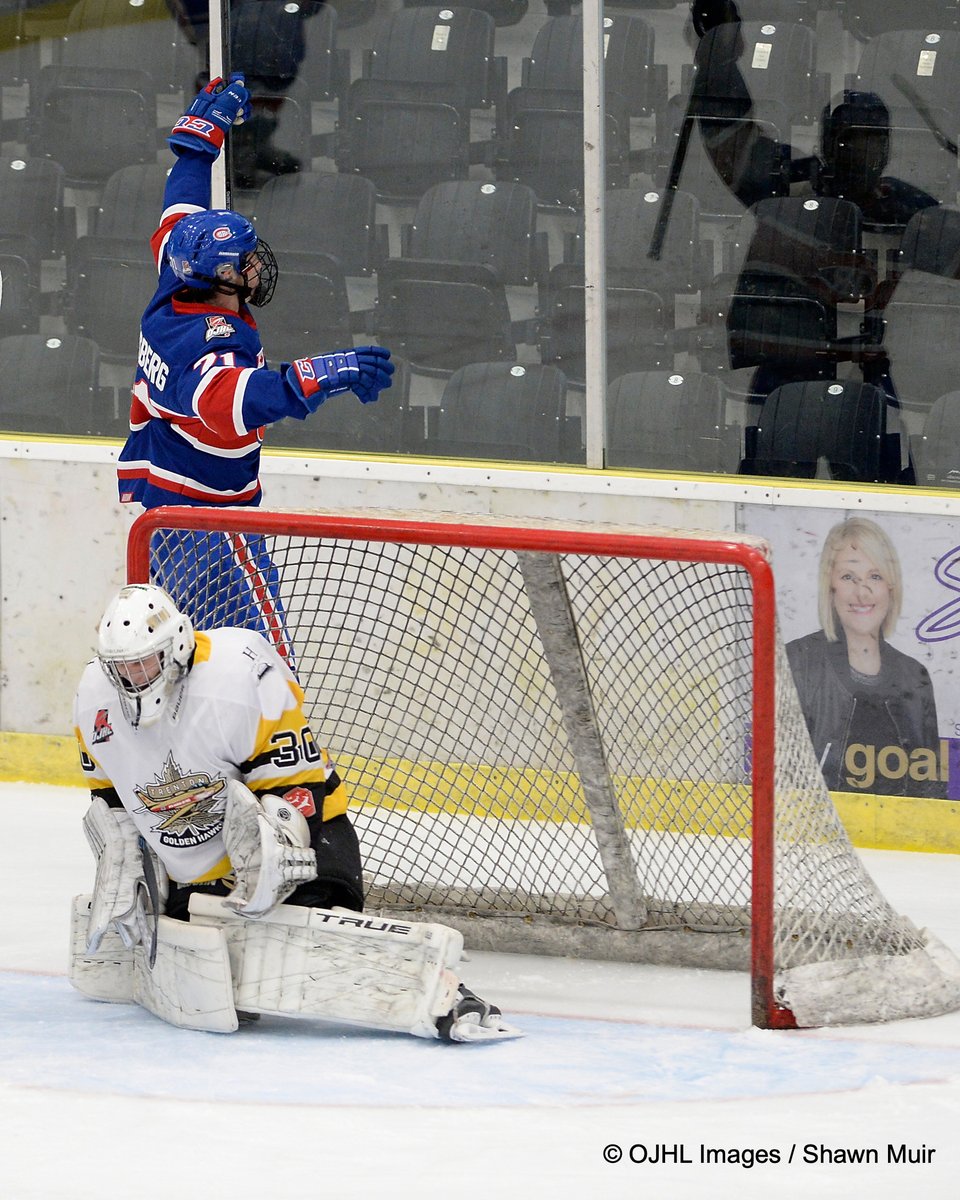 byrnemuir's tweet photo. Day two of the @OJHLOfficial Governors Showcase is underway and after the first period @OJHLJrCanadiens lead 1 - 0 against @OJHLGoldenHawks @ojhlimages @cjhlhockey @OHAhockey1 #leagueofchoice #showcase22 #followthephotogs https://t.co/7xnXZMgT0W